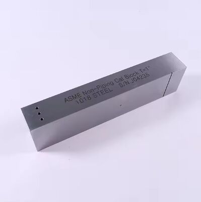 ASME Non-Piping Cal Block T=1 Inch ASME TYPE 1018 Steel Calibration Block For UT Shear Wave (1 Inch Thickness)
