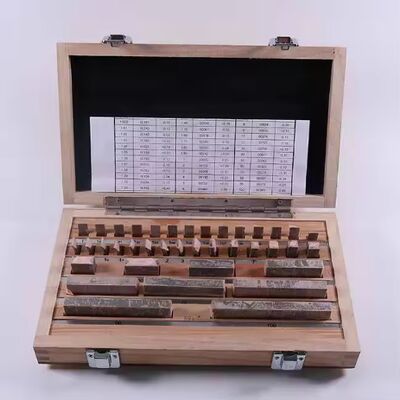 Jeu de cales étalons certifié 38 pièces Grade 0 cales de référence 1-100mm fabriqué par Tmteck