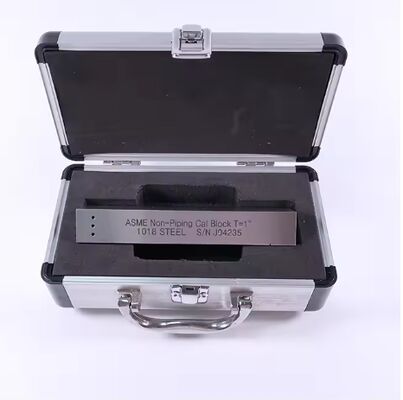 ASME Bloc de calibrage en acier sans tuyauterie T=1 pouce ASME TYPE 1018 Bloc d'étalonnage en acier pour ondes de cisaillement UT (1 pouce d'épaisseur)