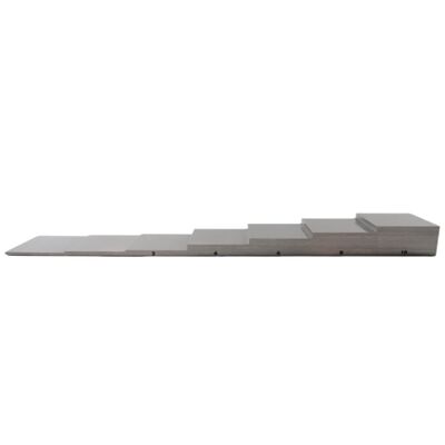 Bloc d'étalonnage en acier inoxydable 304 en 7 étapes d'une épaisseur de 1-1.5-2-4-6-8-10 mm pour les essais ultrasoniques